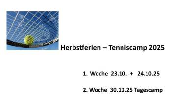 Tenniscamp Herbst 2025