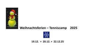 Tenniscamp Weihnachten 25